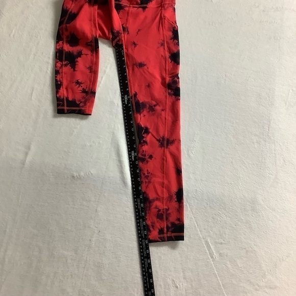 Lululemon Wunder Train High-Rise Tight 25" *WashTie Dye Carnation Red Size 4 - Picture 9 of 12